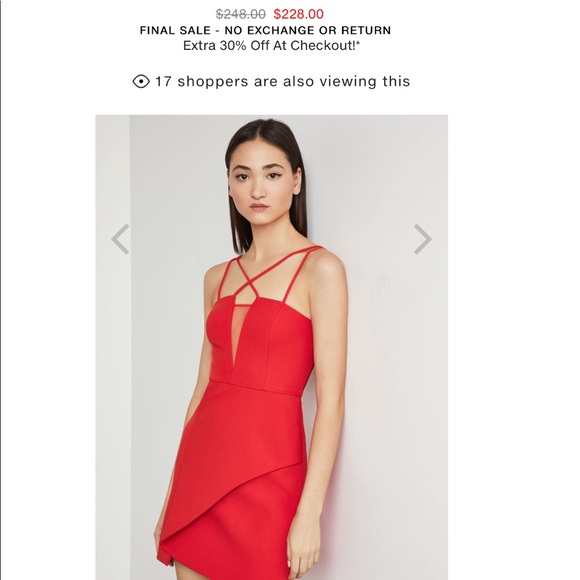 bcbg linzee cutout dress